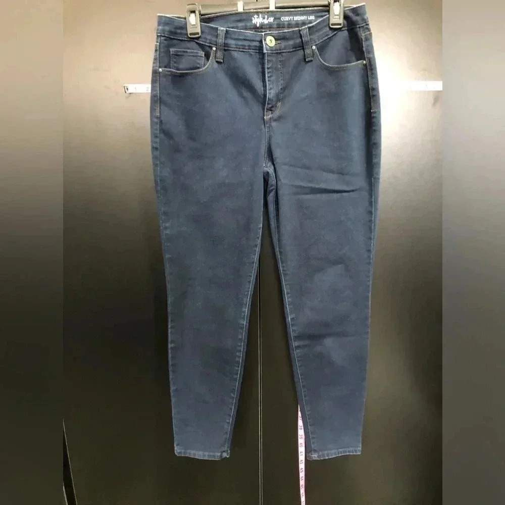 Style & Co. Curvy Skinny Leg Blue Jeans - Size 10